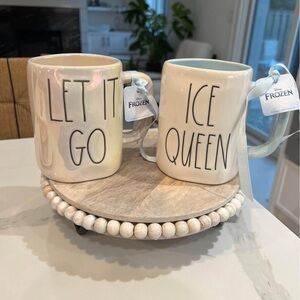 Rae Dunn Disney ice queen mugs